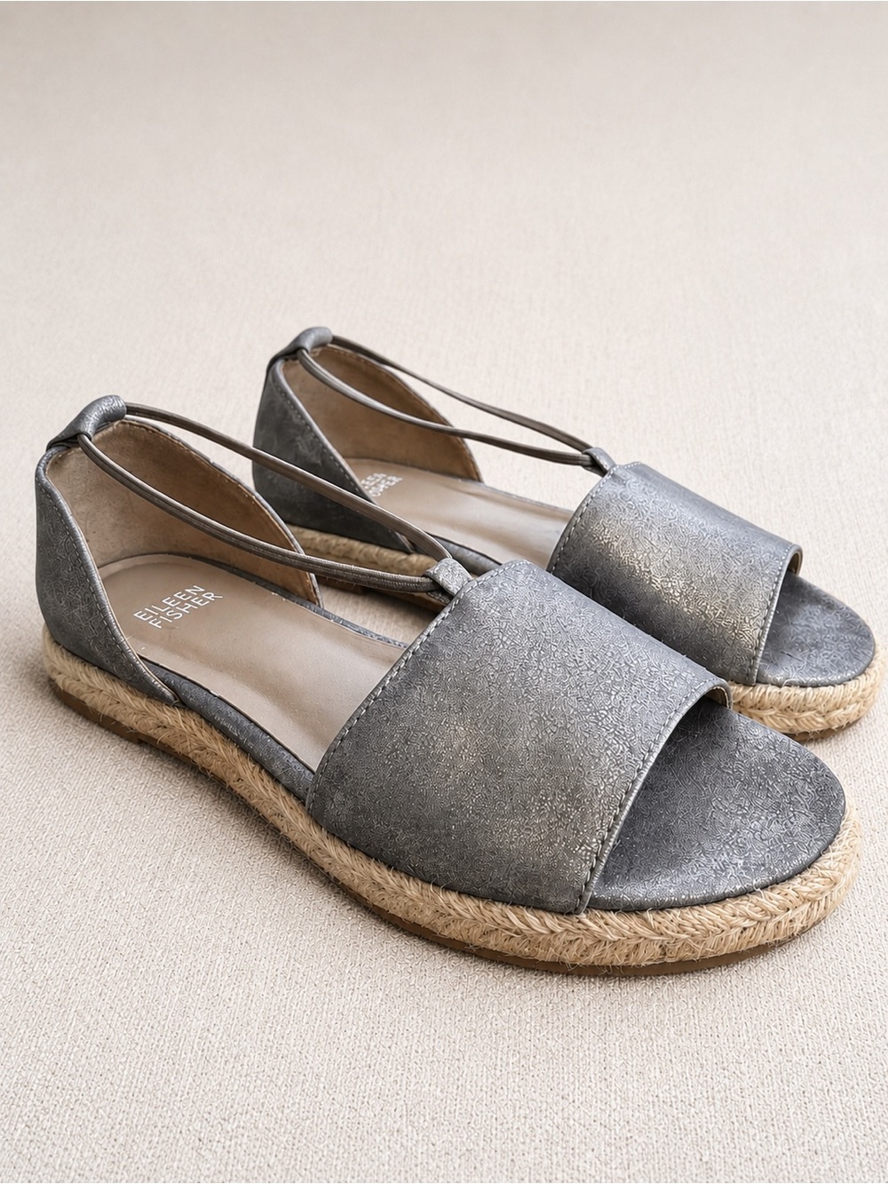 Eileen‎ Fisher Women’s 6 Mews Metallic Slip‑On Espadrilles